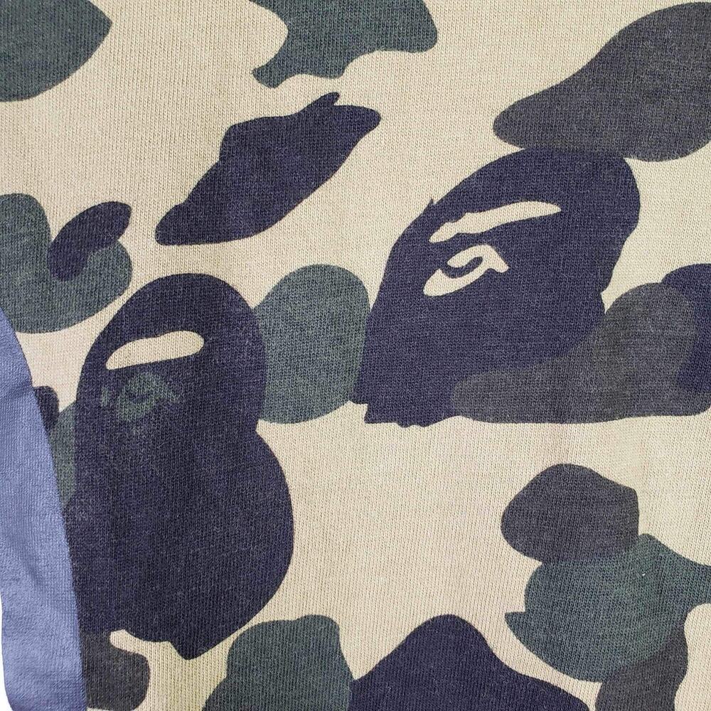 BAPE ABC T Shirt Tee Camo Green Black Shark A Bathing Ape Size Medium - Picture 11 of 14